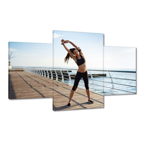 Peinture imprimée sur toile Matin jogging pour habiller un mur vide de chambre ou bureau