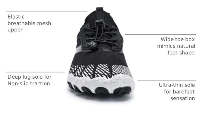 Image of Hike Breathable Barefoot Shoes Water Shoes Mens Women Quick Dry Aqua Outdoor Sports for Swim Pool Beach Surf Lightweight and Comfortable
