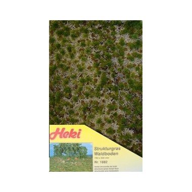 Heki 1882 Strukturgrasmatte, Waldboden, Größe: 19 x 30 cm, Mehrfarbig, S
