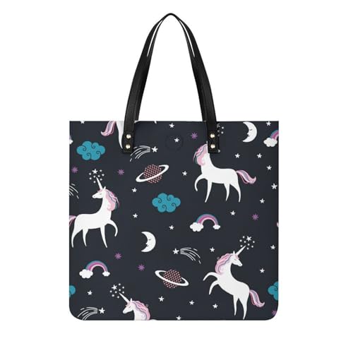 Tote bag fleurs licorne pour femmes : grand sac à bandoulière spacieux de 39x39cm