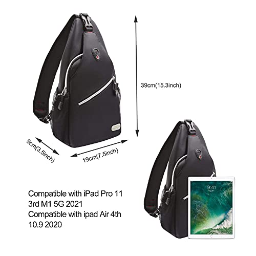 MOSISO Gym Schoudertas Polyester Waterafstotende Borstschouder Fanny Outdoor Borstzak - Image 5