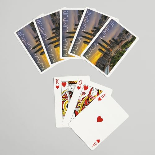 Lantern Press Naipes Póker 52 Cartas Kuala Lumpur Sunset miniatura 7
