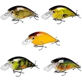 Aililong Rocker Fat hecht köderboy wobbler Zander - kunstköder mit barschkb Hooks, 13g, 7cm - ideal für forellen, barsch und hecht ködercht - 5 Farben - wobbler Set für alle gewässer