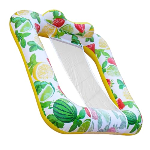 CIYODO Cama Flotante Inflable para Piscina Flotador Inflable para Adultos Hamaca Flotante Plegable Hamaca Flotante para Agua Sillones Reclinables Inflables para Agua Protección