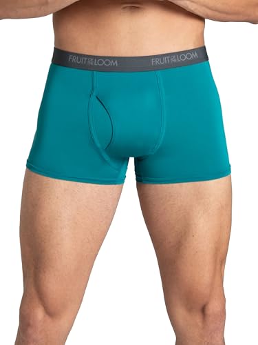 Fruit of the Loom Men's Micro Stretch Boxer Briefs, Designed to Move with You, Lightweight & Moisture Wicking, Trunk - 6 Pack - Assorted Colors, Medium - image 2