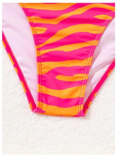 Women's 2 Piece Bikini Sets Striped Halter Tie Swimsuit Bathing Suit Beachwear4