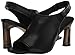 Sanctuary Women's Relish Heeled Sandal - Comfortable Slingback with Bio Oil Memory Foam and Stylish Peep-Toe Design - Black, 7.5