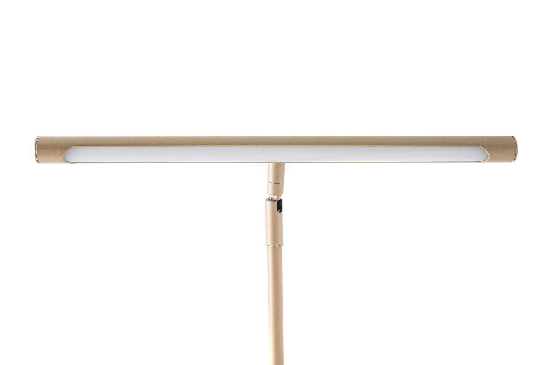 GEWA Pianolampe/Pianoleuchte/Notenpultleuchte - Berührungssensor - 78 LEDs - 3000 K - 6500 K - Dimmbar - 1200 Lux - USB Ladebuchse - Aluminium - Inkl. Netzteil - Farbe: Gold Matt