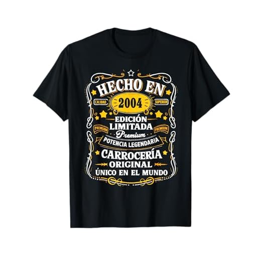 21 Cumpleaños Hombre 21 años Hecho En 2004 Regalos Camiseta