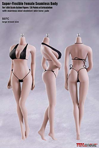 Poupée féminine pas de version sculptée de tête S07c pour création de costumes