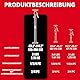 XINQIAO Montagestütze für die Schrankmontage, Schwerlast-Deckenstütze mit Verstellbarer Teleskopstange von 125 cm bis 290 cm, 2 Stück