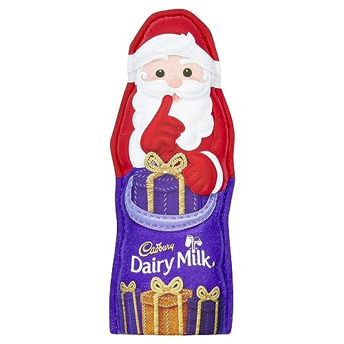 Cadbury Dairy Milk Hollow Chocolate Santa Figure, Christmas Treat for Stockings, Gifting or Snacking, 100 g (Pack of 1)