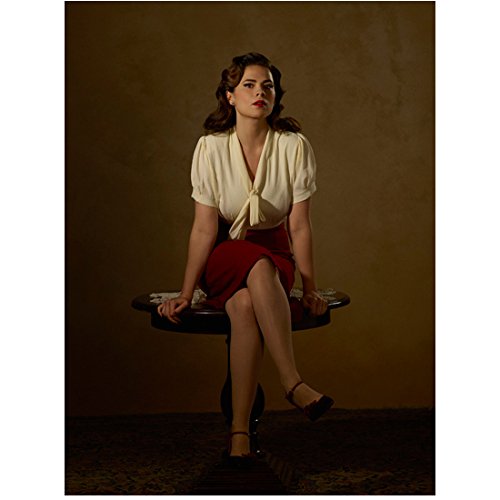 fitted lace wedding dress Agent Carter Hayley Atwell as Peggy Carter in Red Pencil Skirt and White  Blouse Legs Crossed 8 x 10 inch photo at Amazon's Entertainment  Collectibles Store