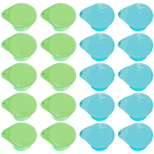 Mini enjuague bucal de 20 piezas, 13 ml de enjuague bucal portátil individual, elementos básicos desechables sin alcohol, té de menta+jazmín.