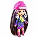 Barbie Extra Mini Minis Doll with Brunette Hair, Alien Sweater Dress & Peace Sign-Themed Accessories & Stand, 3.25-inch