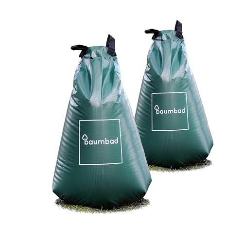 1 Premium Watering Bag 20 Gallons PVC UV Resistant Slow Release Watering Tree Bag in Green Visit The baumbad Store (2 20 Gallons)