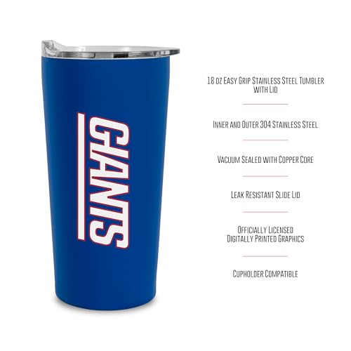 Image of Rico Industries NFL Football Soft Touch, Easy Grip Tumbler