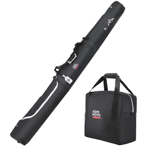 KEMIMOTO Skitasche Set Skisack 140 cm bis 200 cm und...