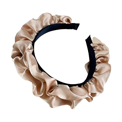 Tainrunse ヘアフープ 女性 高揚 サテンヘッド ボッパー 装飾用 スムーズ シャンパン Tainrunse ヘアフープ 女性 高揚 サテンヘッド ボッパー 装飾用 スムーズ シャンパン