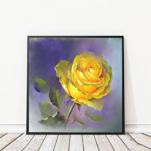 Art moderne beauté rose impression sur toile 70x70 cm haut de gamme