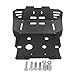 CHIFUN Skid Plate Compatible with HONDA CRF300L CRF300 L ABS 2021-2025 CRF300LS 2023-2024, Motorcycle Lower Engine Guard Bottom Protection Aluminum Belly Pan (Black)