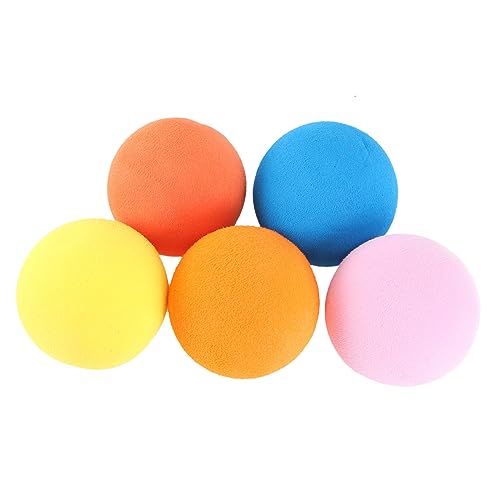 GRIRIW 5Pcs Golf Training Balls Durable Soft Elastic Balls for Indoor Practice Lightweight and Portable Supplies for Beginners and Home Use