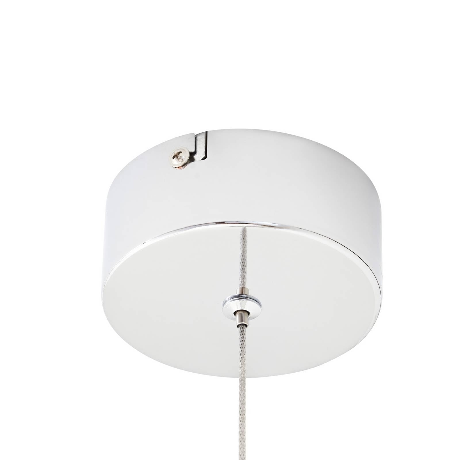 Lucande LED Pendelleuchte Hayley (Modern) in Transparent aus Glas (1 flammig,) - Hängelampe Esstischlampe Hängeleuchte Wohnzimmerleuchte