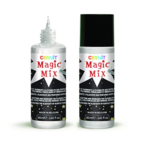 Masa Cernit N°1 12 x 56 g colores base y Magic Mix 80 ml para modelar 3