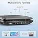 SQQBZZ 12.5” Portable DVD Player with 10.5” Large HD Screen, 4-6 Hours Rechargeable Battery, Dual Speakers, Region Free, Remote Control, Support Multiple Disc Formats Sync TV, USB/SD, Black