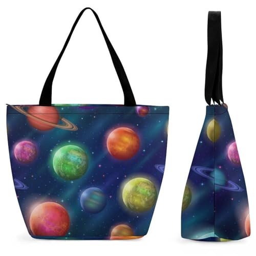 Sac à main pour femme Planète Sac à bandoulière de voyage 28.5x18x32.5cm