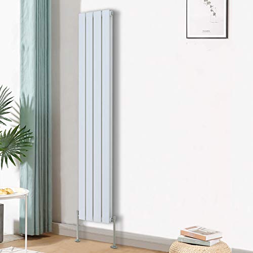 Blümme Vertical Double Flat Panel Designer Radiator Bathroom Heater Central Heating Radiators 1600 x 272mm White