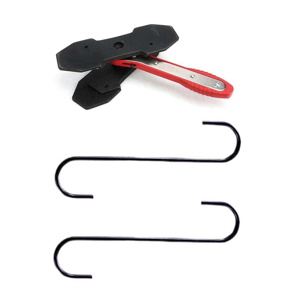 Littimoon Disc Brake Piston Compressor Brake Wrench Brake Piston Separator Brake Cylinder Adjuster with 2 Black Hooks