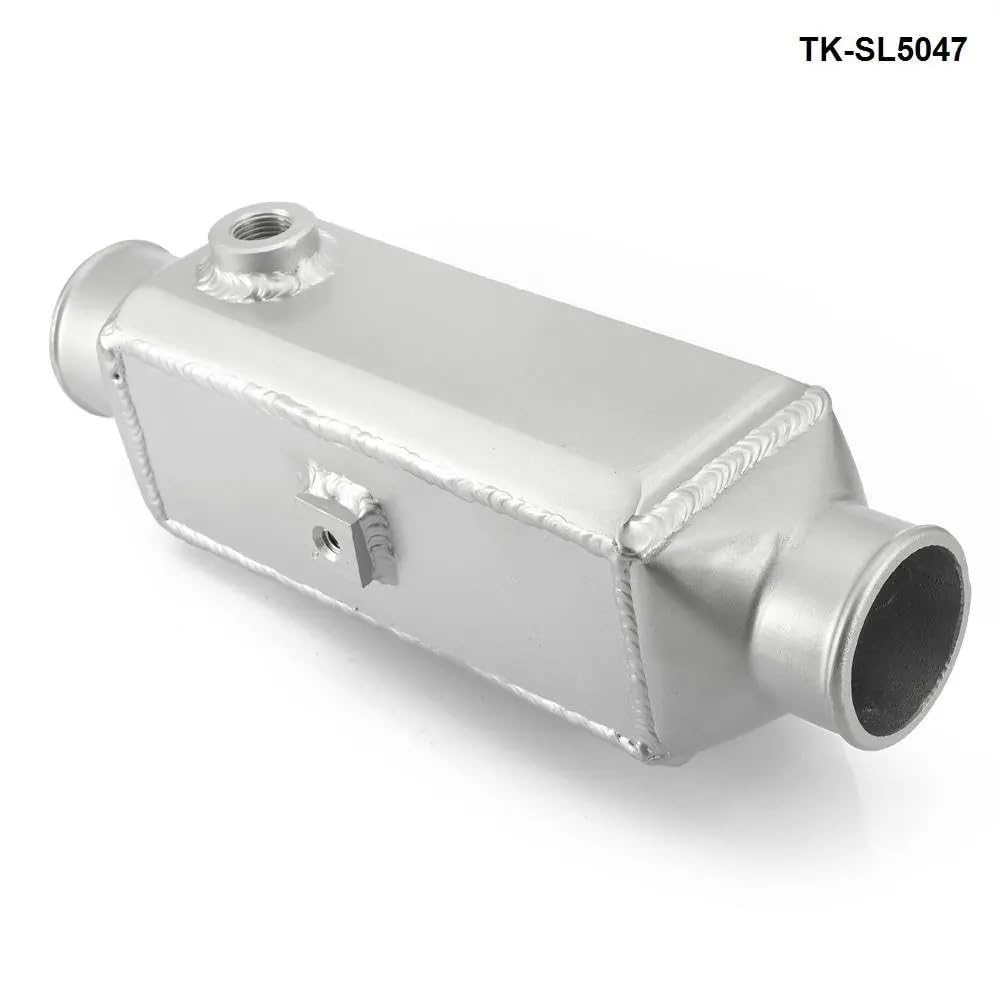 Intercooler aluminiowy Uniwersalny, w całości aluminiowy 13,75" x 4,75" X4" Turbo montowany z przodu barek typu woda-powietrze i intercooler płytowy TK-SL5047(Polished)