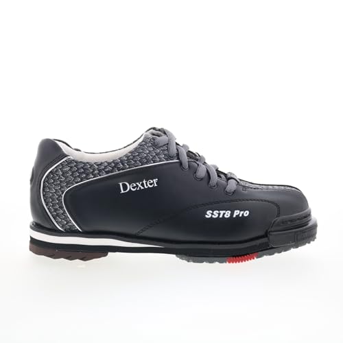 Dexter Mens SST 8 Pro Bowling Shoes - Black/Grey 9.02