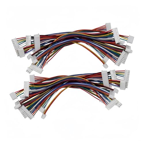 Cosses électroniques XH2.54 7P inversion 30cm, lot de 10 câbles couleur 26 AWG double tête