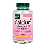 Holland & Barrett Calcium + Magnesium & Vitamin D 180 Tablets