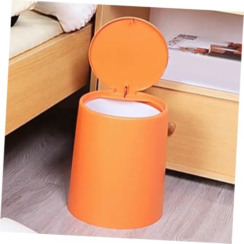 Caneca de basura rectangular con tapa de presión doble compartimento miniatura 5