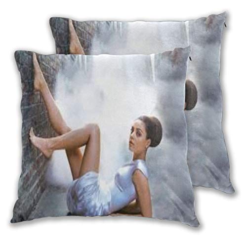DHSUED Mila Kunis Throw Pillow Covers Modern Sofa Throw Pillow Cover Set of 2 Fashion Printed Throw Pillow Covers Decorative Outdoor Microfiber Pillow Case for Couch Bed Car 20