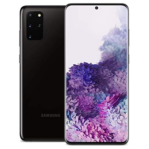 Samsung Galaxy S20+ Plus 5G Factory Unlocked Android Cell Phone SM-G986U US Version | 128GB | Fingerprint ID & Facial Recognition | Long-Lasting Battery (Cosmic Black, 128GB)
