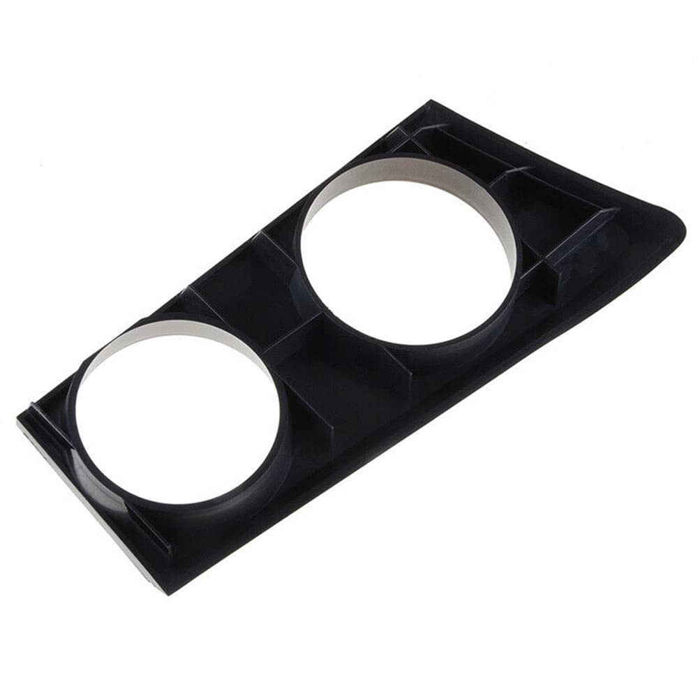 Couvercle de porte-gobelet automatique Compatible avec BMW Série 1 116 116i 118 118i 120 120i E87 E81 E82 E88 Noir/motif en fibre de carbone ABS Décoration de console avant gauche ou à droite