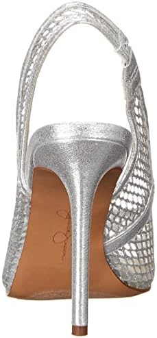 Jessica Simpson Women's Jaisey High Heel Heeled Sandal, Clear/Silver, 6 | Image 2