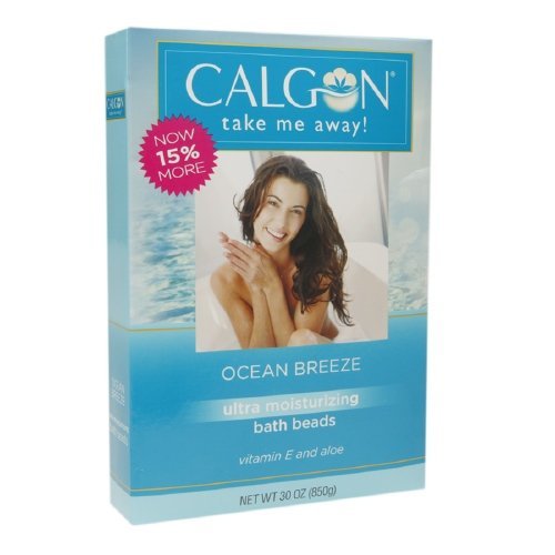 Calgon Ultra Moisturizing Bath Beads 30 Oz (Ocean Breeze, Pack of 2)