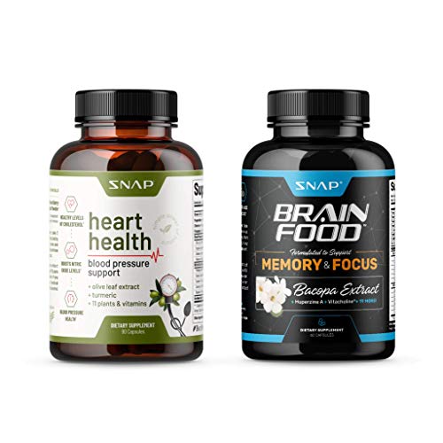 Snap Supplements Heart Health + Brain Food (2 Products) #TOP21