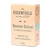 LES ESSENTIELS Sanfte Seife für empfindliche Haut - Seife Fest für Gesicht & Körper - Milde...
