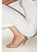 Wnshonzy Heeled Sandals For Women Pointed Open Toe High Heels Stiletto Pumps Mule Vintage Dressy Fashion Slip on Summer Casual Simple Sexy Trendy Slingback Nude