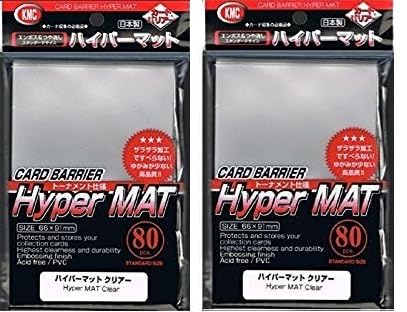 Pochettes hyper mates transparentes KMC ajustées durabilité supérieure format standard