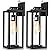 Dusk to Dawn Outdoor Wall Light Fixtures - 2 Packs Exterior Waterproof Outdoor Lighting, Modern Porch Sconces Wall Mounted Lighting, Industrial Anti-rust Matte Black Outside Lantern for Front Door