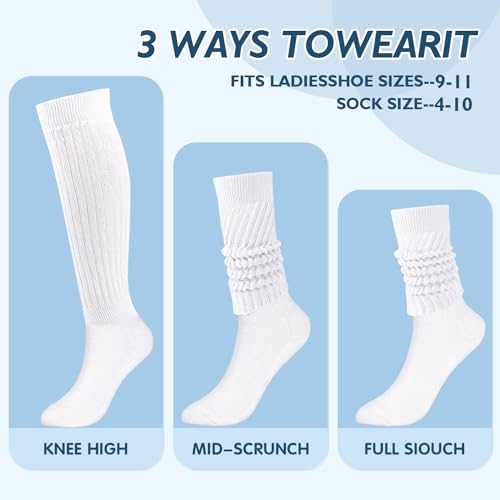 Beauty Women's Extra Long Slouch Knee High Socks for Fall and Winter