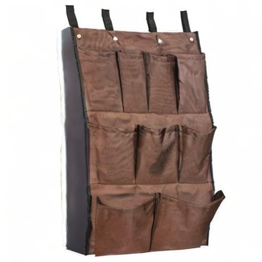 American Supply 9 Pockets Cart Caddy Bag, Brown