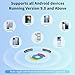 Air Tag for Android 4 Pack Luggage Tracker Tags Work with Google Find Hub App (Android Only) Bluetooth Tracker Key Finder and Item Locator for Wallets, Backpack, Suitcases, Pets-Black